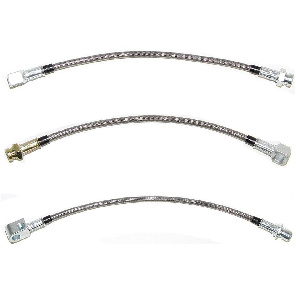 HSK0021SS - 71-72 Chevy C10; Front Brake Hose & Drop Hose Kit; Braided Stainless - SSTubes