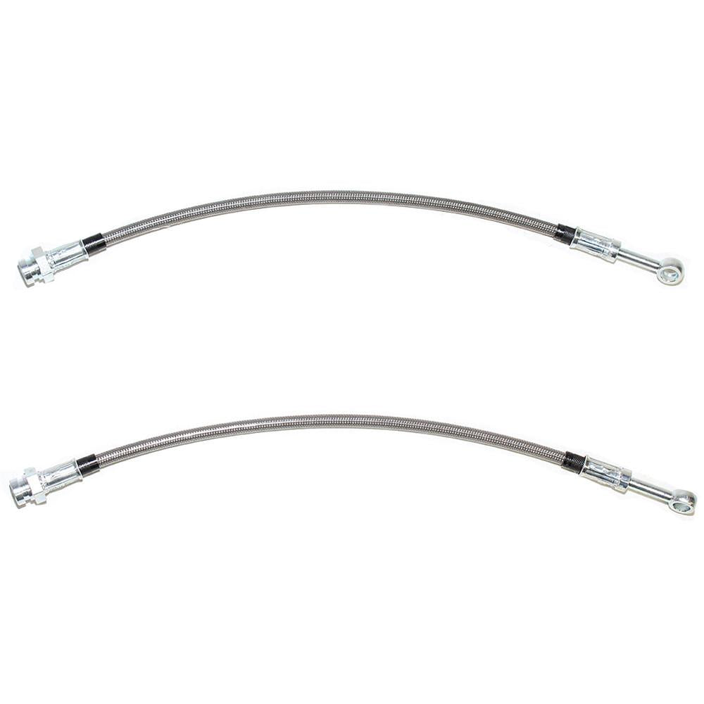 HSP0051SS - 71-72 Chevy C10 w/ Rear Coil Springs, Rear Disc Conversion, Rear Caliper Brake Hose Set; Stainless - SSTubes