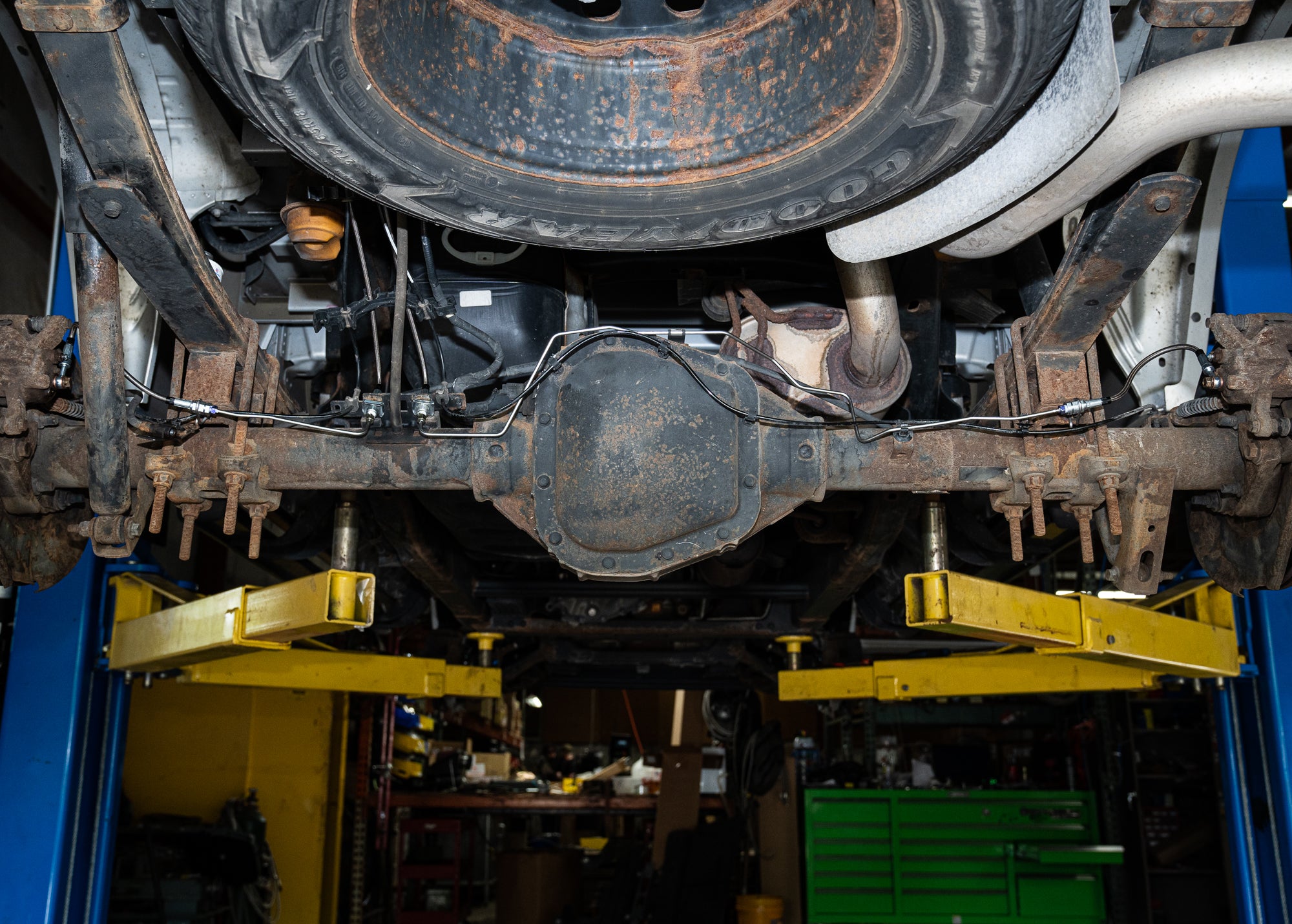 TRA1541SS - 15-17 Ford F-150 Rear Axle Brake Line Set; Stainless - SSTubes