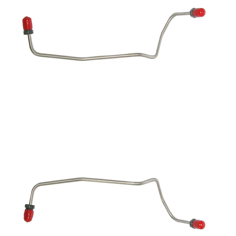 LRA0001SS- 00-07 Ford Focus, Rear Drum No Traction Control, non-ABS, Rear Axle Brake Lines; Stainless - SSTubes