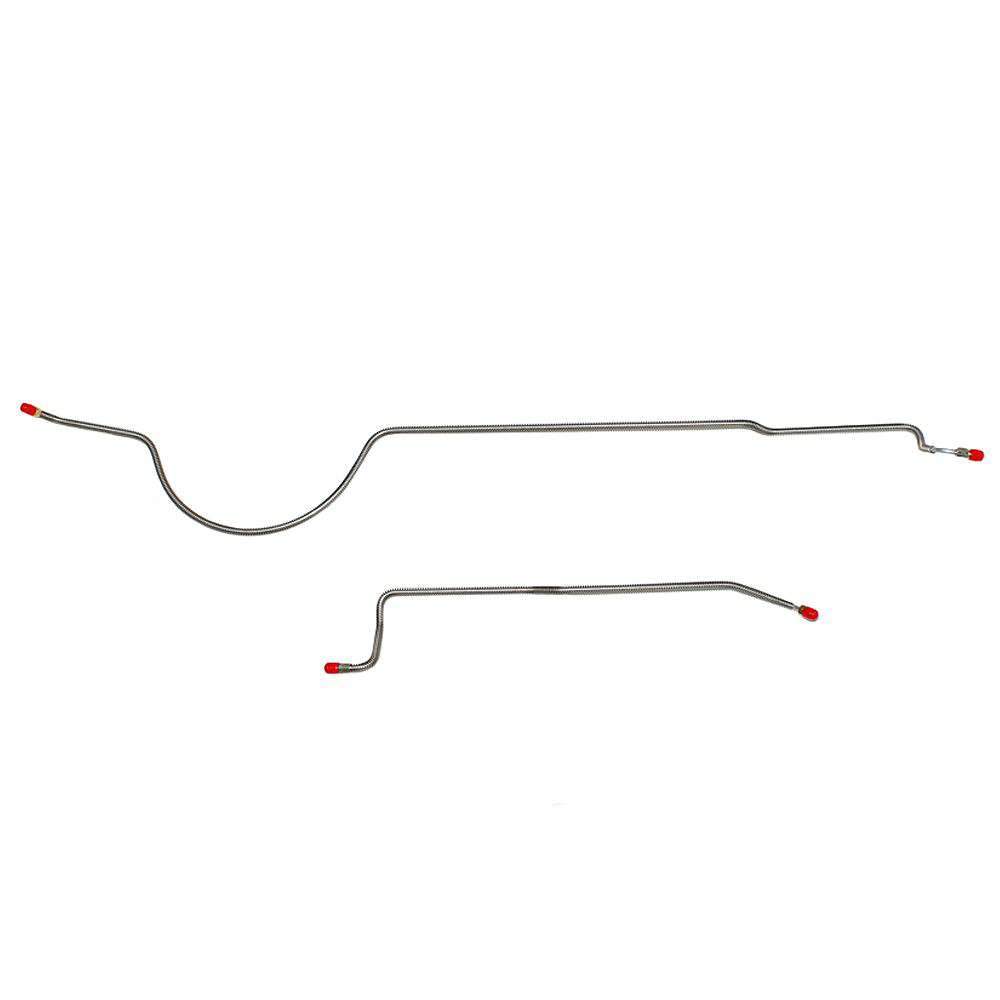 RRA7401SS- 74 Mopar B-Body, 8 3/4 Rear Axle, 2pc Brake Line Set; Stainless - SSTubes