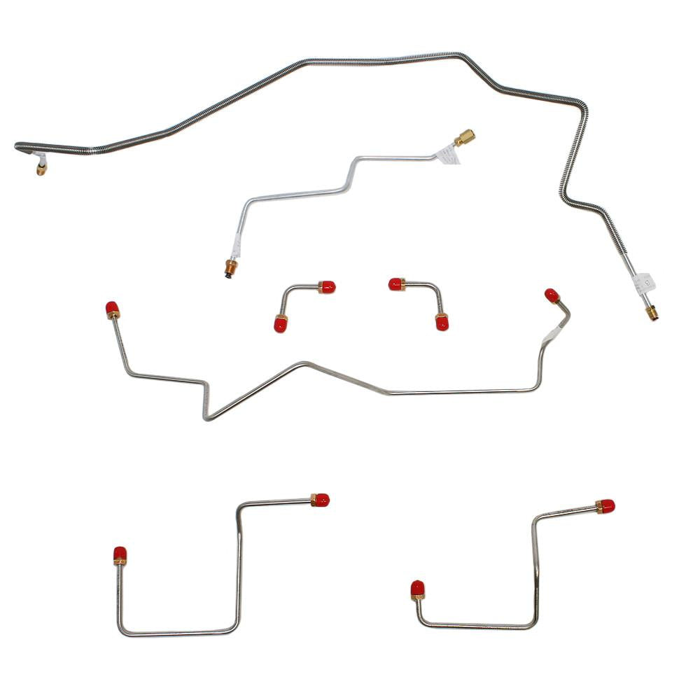 TKT9711SS- 00-05 GM S-Series 2wd Front Brake Line Kit; Stainless - SSTubes