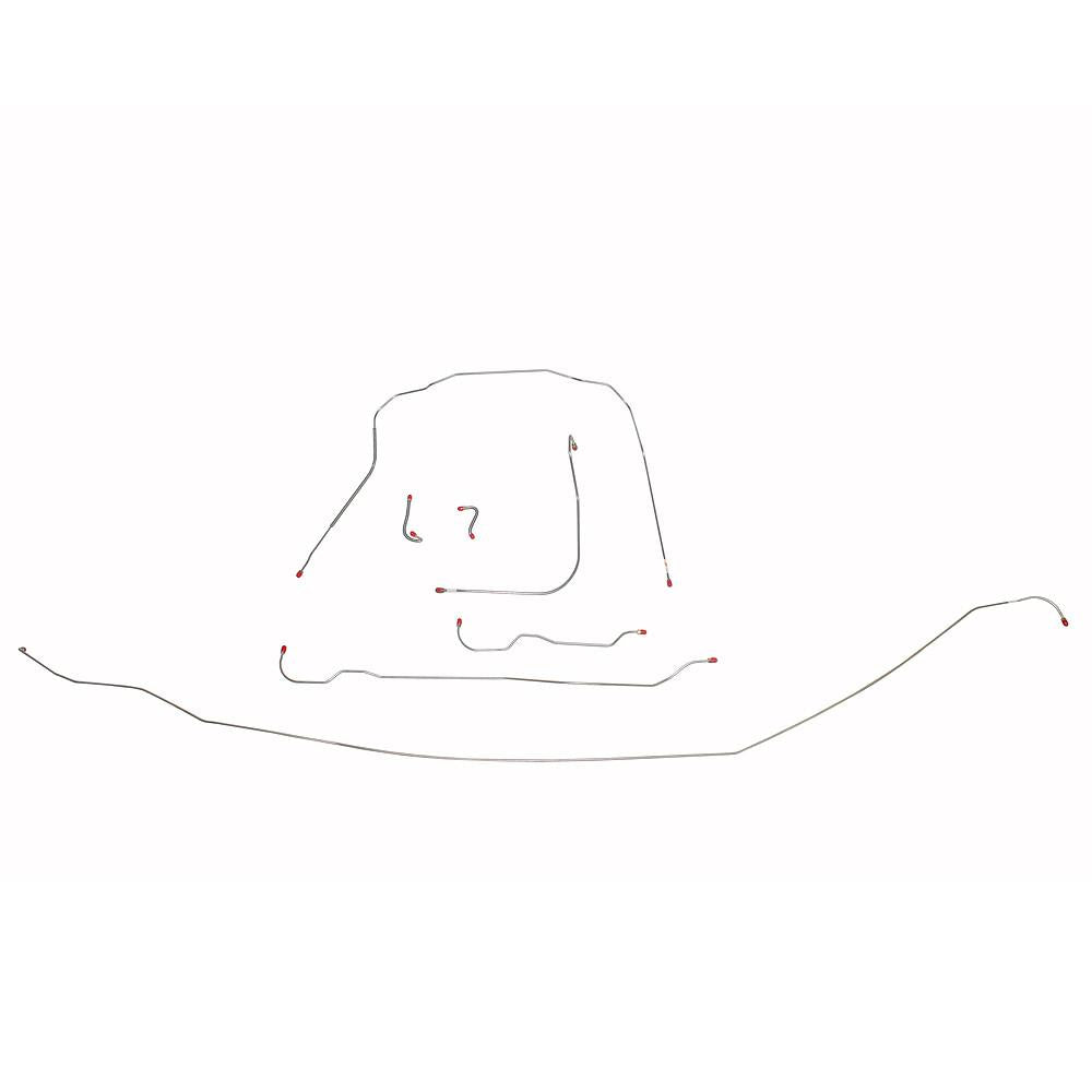 VCK5401SS - 54 Corvette; Complete Brake Line Kit; Stainless - SSTubes