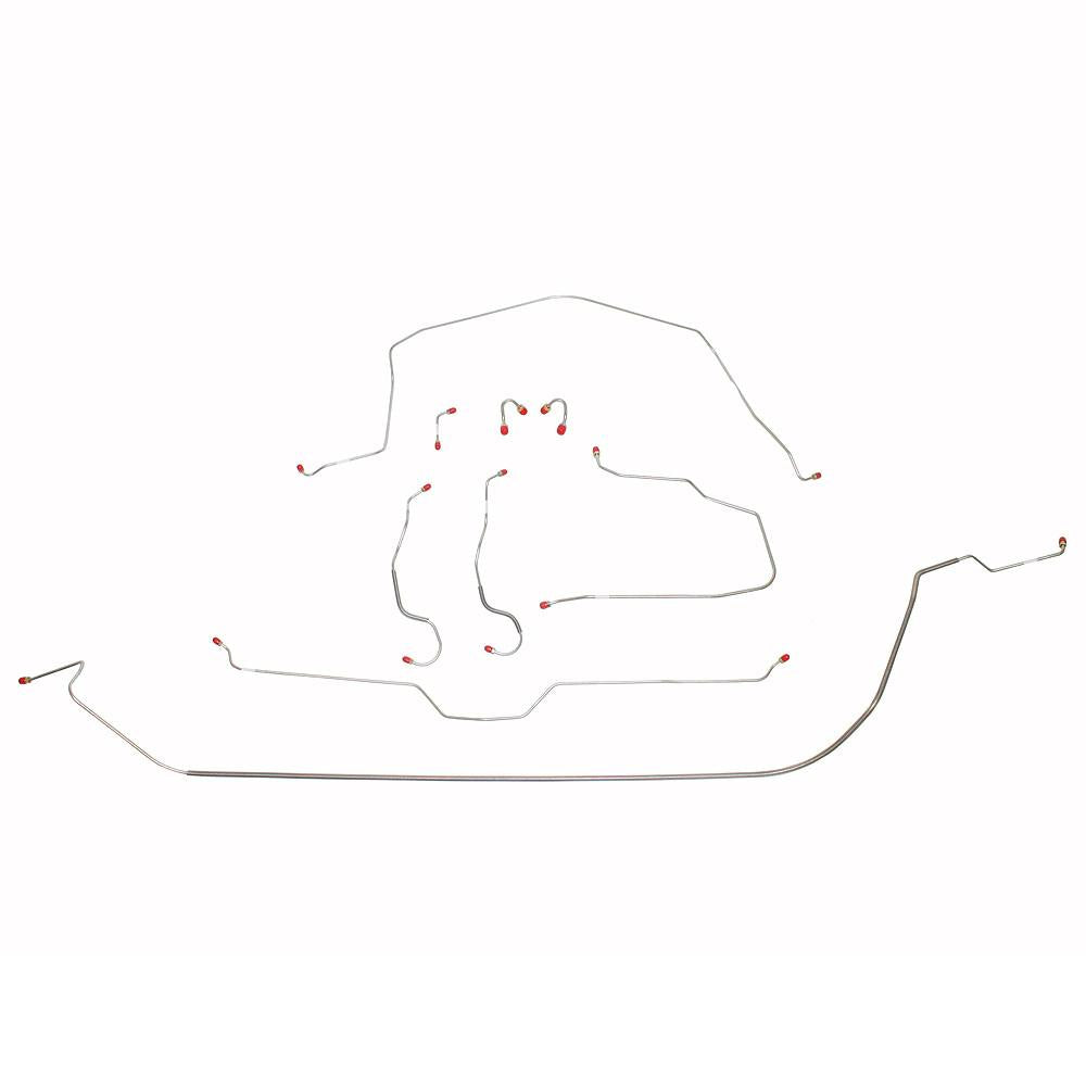 VCK6802SS- 68 Corvette Power Brakes; Complete Brake Line Kit; Stainless - SSTubes