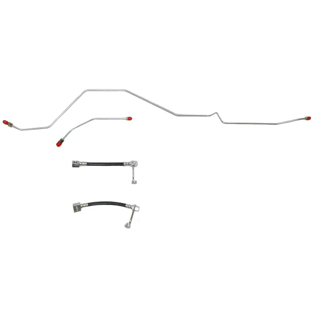 WRA0352SS - 03-09 Dodge Ram 2500/3500, 10.5 AAM, V10 or Cummins Models ONLY; Rear Axle Brake Lines and Hoses; Stainless - SSTubes