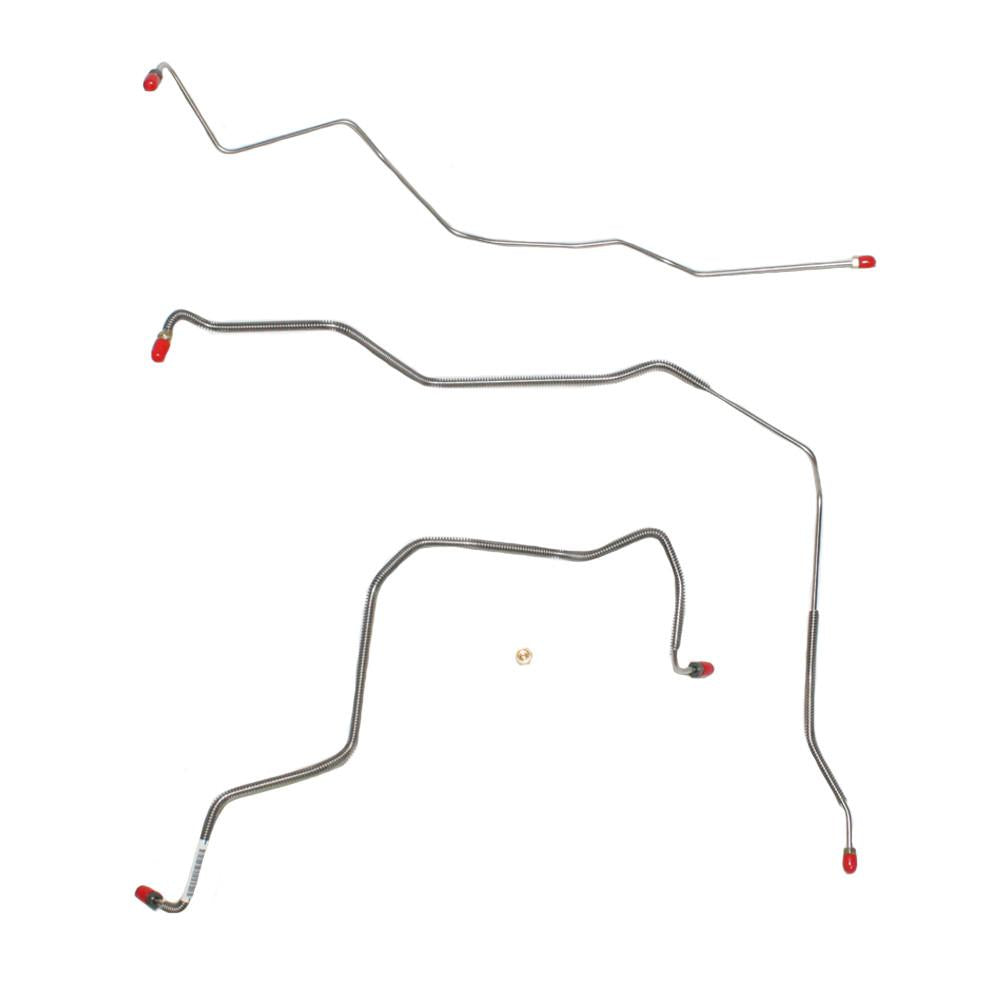 XKT9601OM- 96-99 Chevy Cavalier, w/o Traction Control, 1pc ABS/M/C, Front Brake Line Kit; Steel - SSTubes