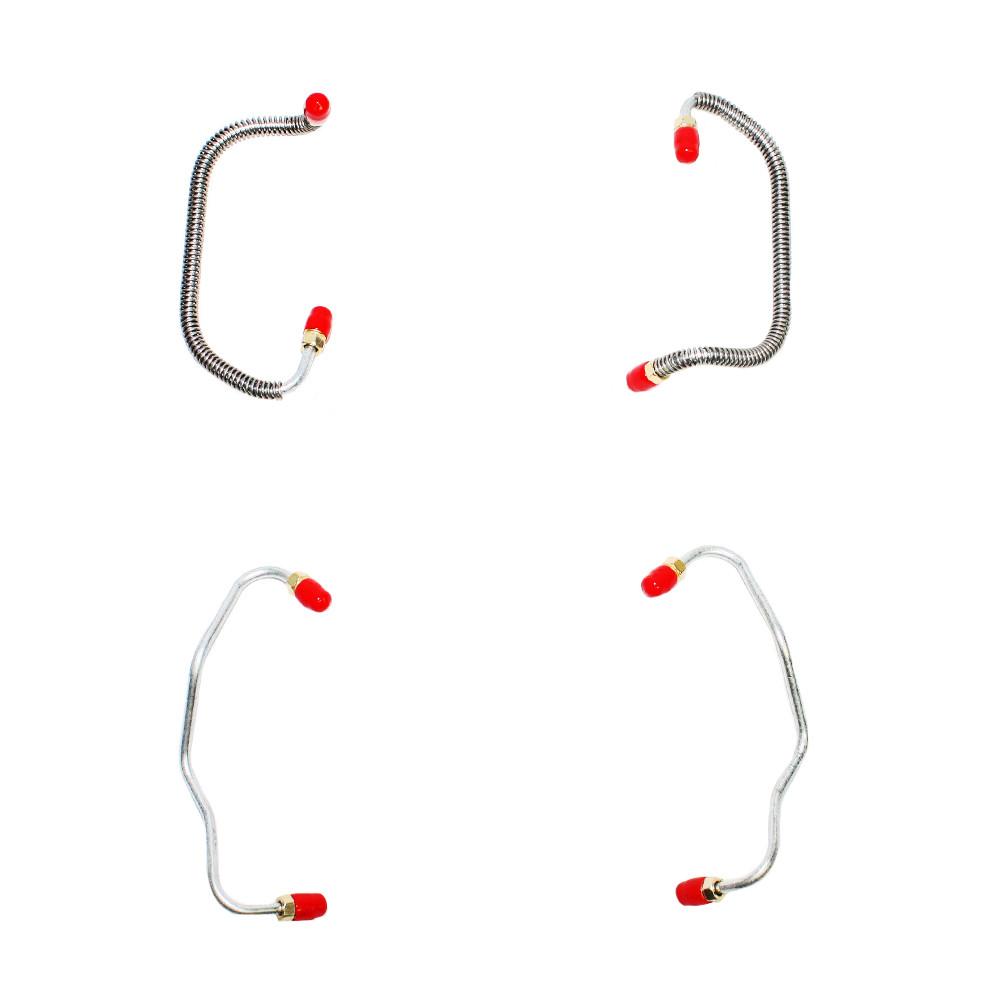 YFC6701SS- 67-72 Mopar A-Body, w/Factory Disc, Kelsey-Hayes 4-piston Calipers; Caliper Line Set; Stainless - SSTubes