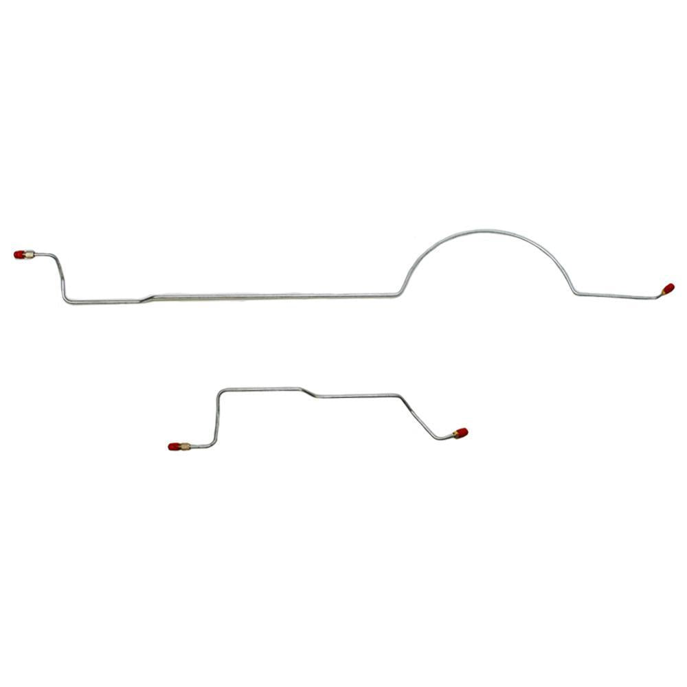 YRA7001OM- 70-71 Mopar A-Body; w/ 8 3/4 inch Axle; 2 Piece Rear Axle Brake Line Set; Steel - SSTubes