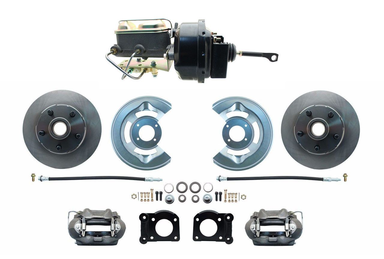 ZDC0001- 64-66 Mustang Power Front Disc Brake Conversion Kit with Disc Front / Drum Rear, Auto Trans Only - SSTubes