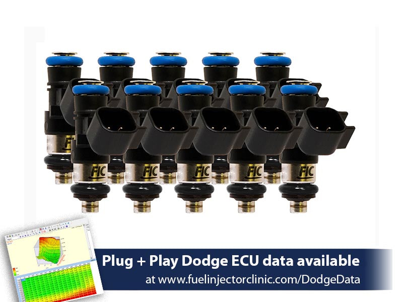 0660cc FIC Fuel Injector Clinic Injector Set for Dodge Viper ZB1 ('03-'06) - SSTubes