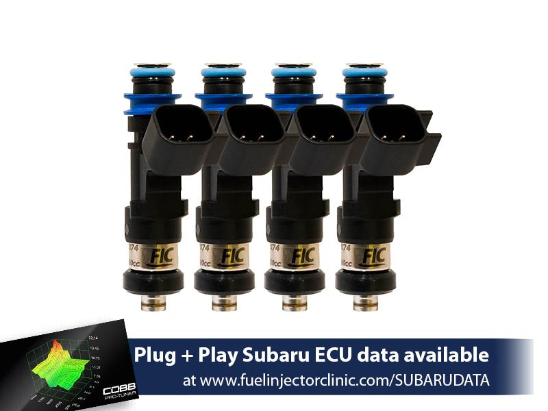 1000cc Subaru WRX('02-'14)/STi ('07+) Fuel Injector Clinic Injector Set (High-Z) - SSTubes