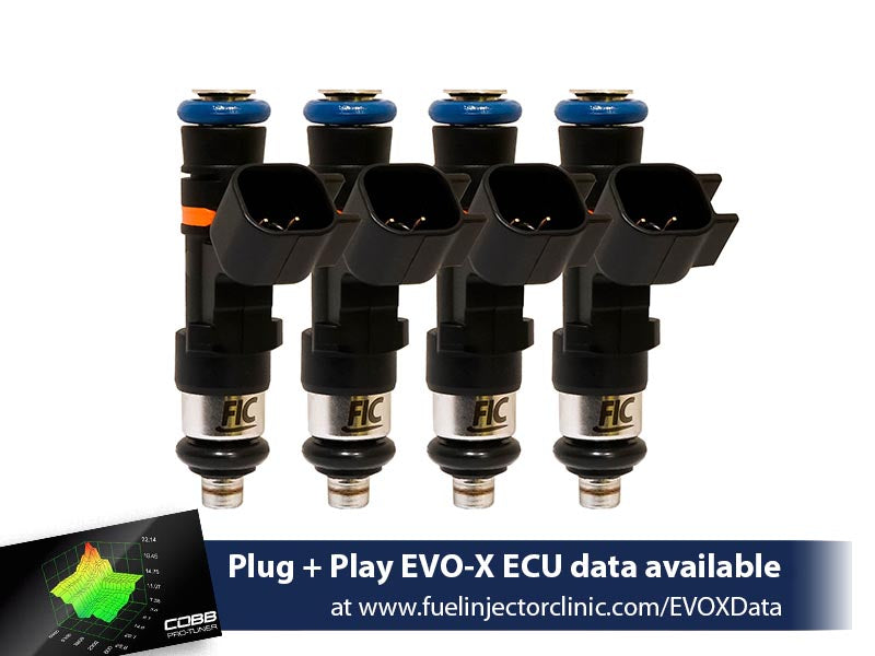 1000cc FIC Mitsubishi Evo X Fuel Injector Clinic Injector Set (High-Z) - SSTubes