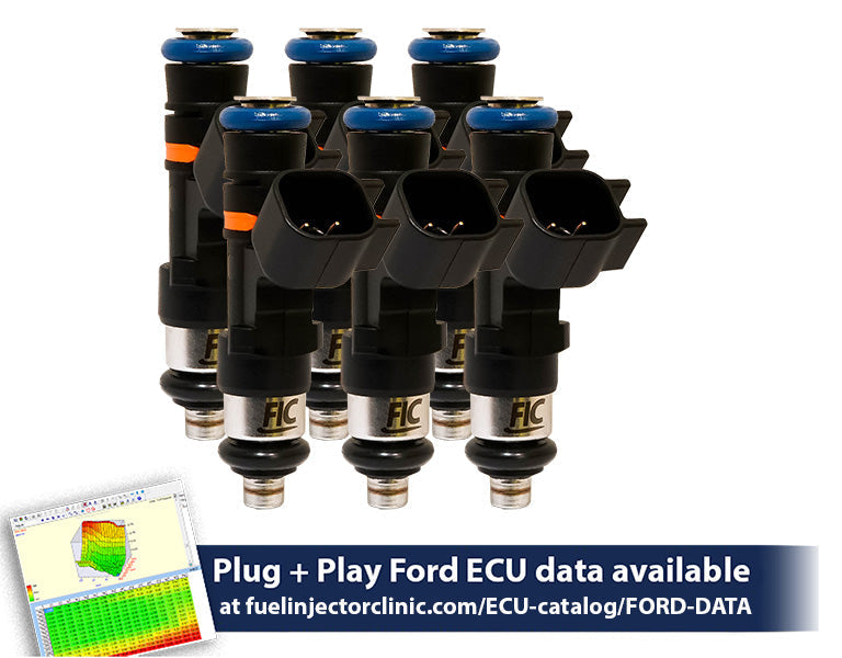 775cc (74 lbs/hr at 43.5 PSI fuel pressure) FIC Fuel  Injector Clinic Injector Set for Ford Falcon XR6T (FG) - SSTubes