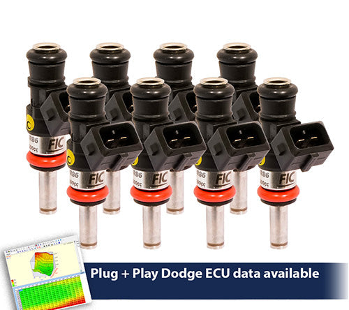 1200cc (130 lbs/hr at OE 58 PSI fuel pressure) FIC Fuel Injector Clinic Injector Set for Dodge Hemi Gen 1-4 Whipple Supercharger(High-Z) - SSTubes