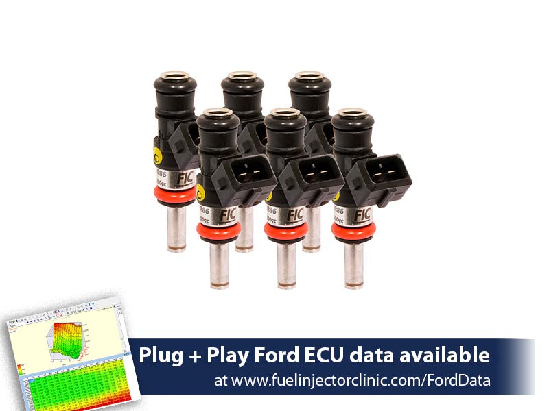 1200cc (110 lbs/hr at 43.5 PSI fuel pressure) FIC Fuel  Injector Clinic Injector Set for Ford Raptor (2010-2014) Injector Sets - SSTubes