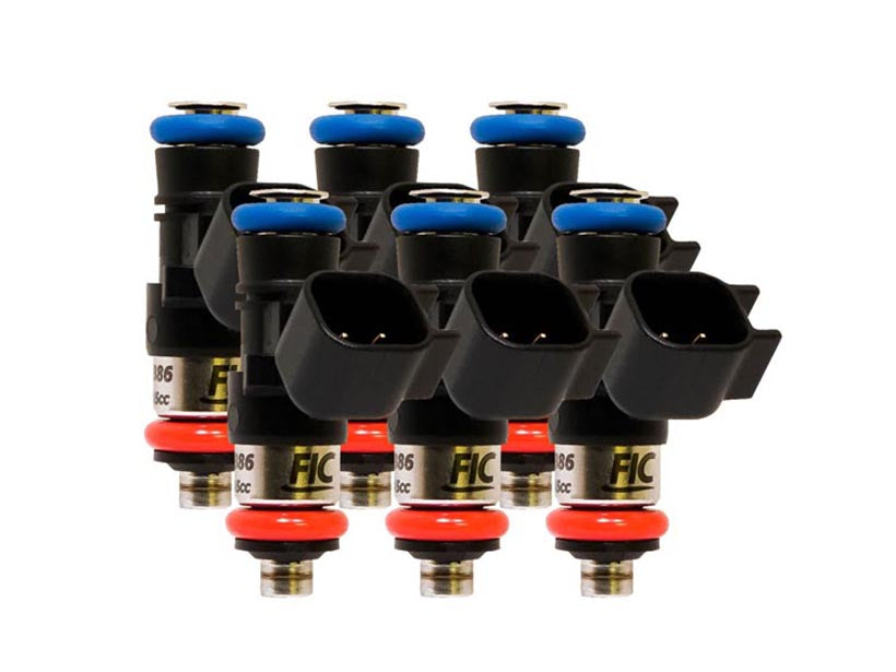 1200cc-D (130 lbs/hr at OE 58 PSI fuel pressure) FIC Fuel Injector Clinic Injector Set for Jeep 3.6L V6 engines (High-Z) - SSTubes