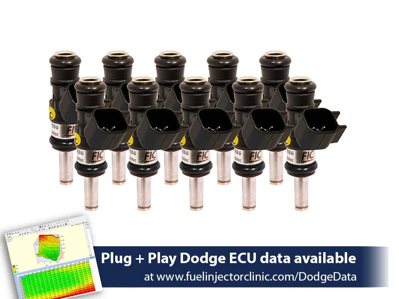 1440cc FIC Fuel Injector Clinic Injector Set for Dodge Viper ZB1 ('03-'06) - SSTubes