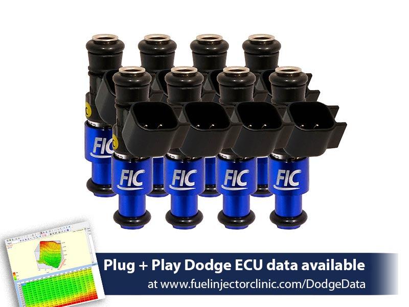 1440cc (160 lbs/hr at OE 58 PSI fuel pressure) FIC Fuel Injector Clinic Injector Set for Dodge Hemi SRT-8, 5.7 (High-Z) - SSTubes
