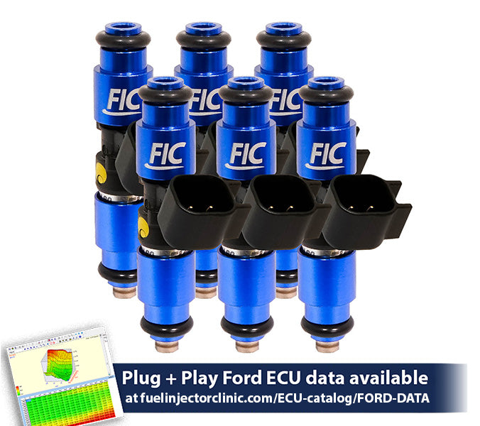 1440cc (140 lbs/hr at 43.5 PSI fuel pressure) FIC Fuel Injector Clinic Injector Set for Ford Falcon XR6T (BA/BF) - SSTubes
