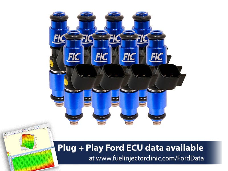 1440cc (140 lbs/hr at 43.5 PSI fuel pressure) FIC Fuel  Injector Clinic Injector Set for Ford F150 (2004+) Ford Lightning (1999-2004) Injector Sets - SSTubes