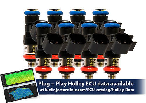 1650cc (180 lbs/hr at OE 58 PSI fuel pressure) FIC Fuel Injector Clinic Injector Set for LS3, LS7, L76, L92, and L99 engines (High-Z) - SSTubes