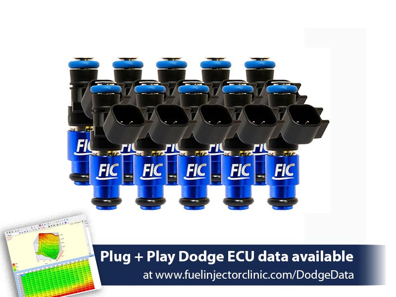1650cc FIC Fuel Injector Clinic Injector Set for Dodge Viper ZB2 ('08-'10) VX1 ('13-'17) - SSTubes