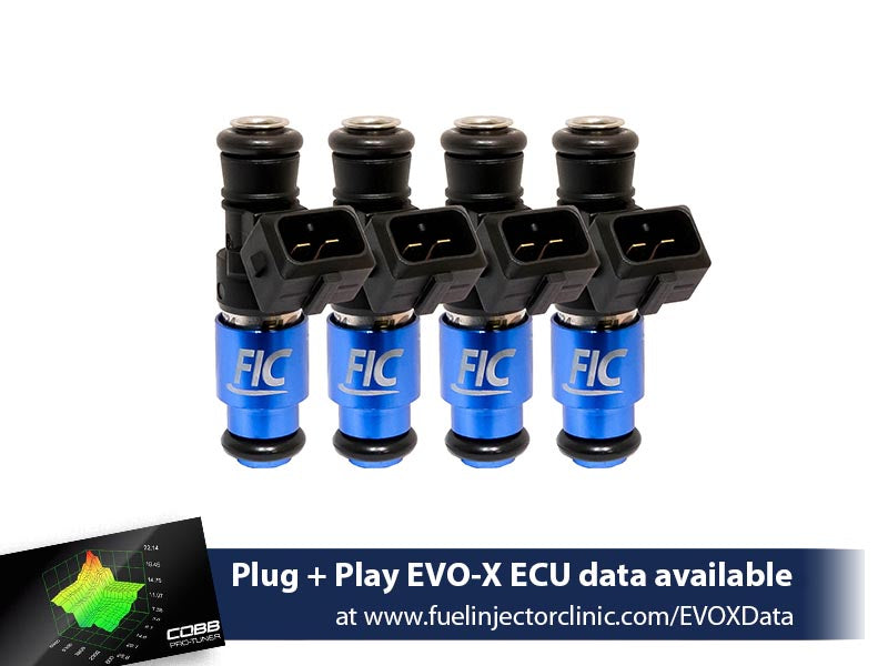 1650cc FIC Mitsubishi Evo X Fuel Injector Clinic Injector Set (High-Z) - SSTubes