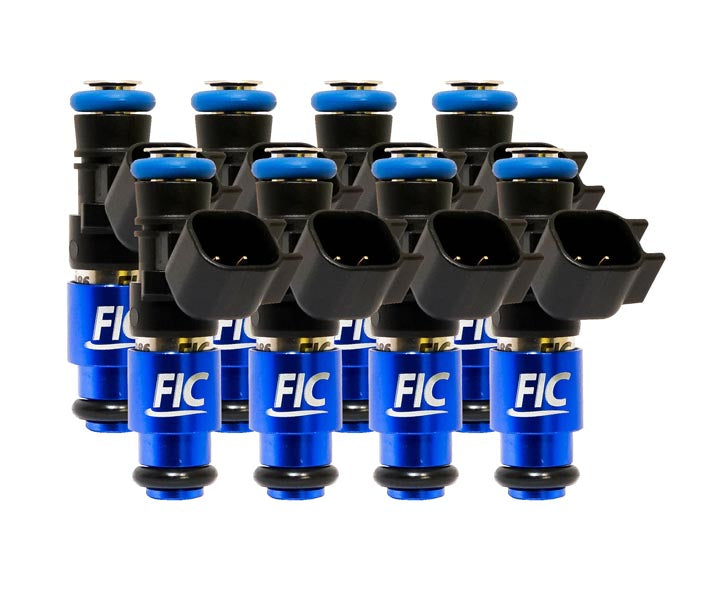 1650cc (180 lbs/hr at OE 58 PSI fuel pressure) FIC Fuel Injector Clinic Injector Set for 4.8/5.3/6.0 Truck Motors ('99-'06) (High-Z) - SSTubes