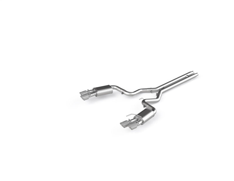 MBRP Pro Series 3" Cat Back Aluminized Exhaust Quad Polished Tips Street (2018-2023 Mustang GT) - SSTubes