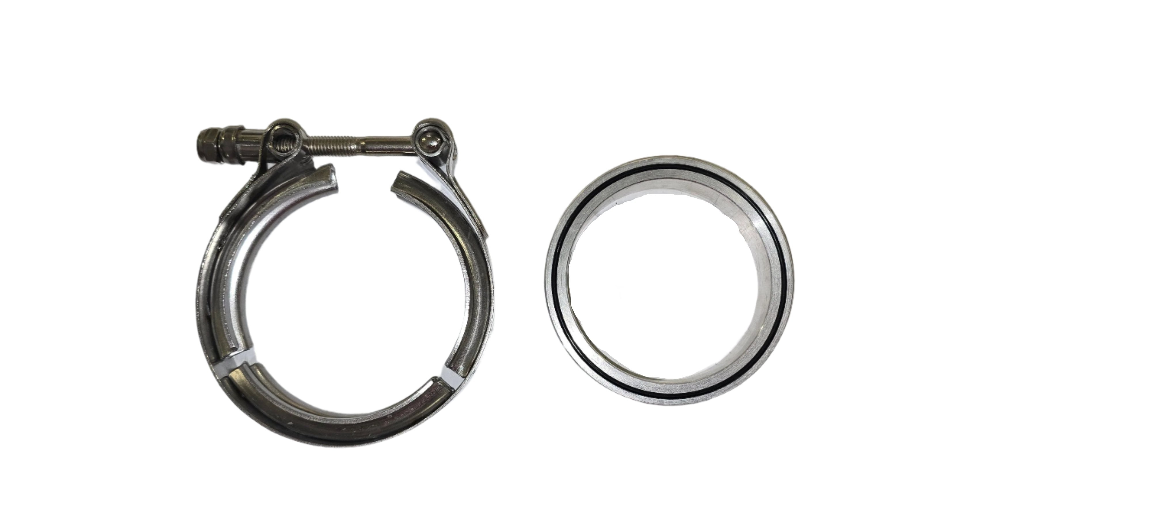 S400 80mm or 86mm T6 Turbo Compressor Housing Outlet Flange / Clamp Kit - SSTubes