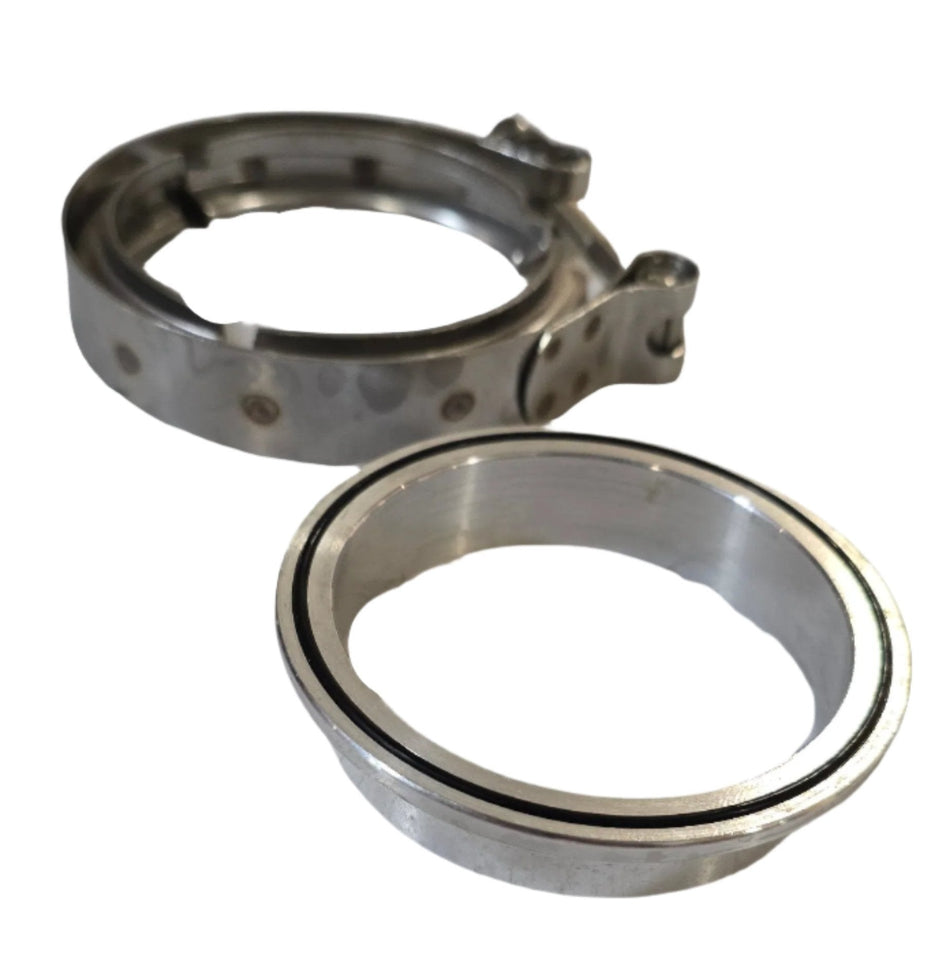 S400 80mm or 86mm T6 Turbo Compressor Housing Outlet Flange / Clamp Kit - SSTubes
