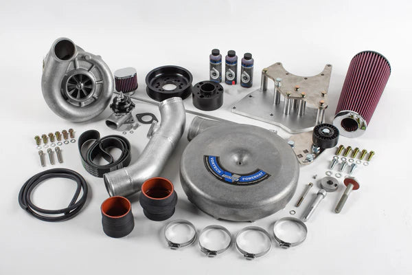 Tuner Kit, Carb, GM LS-Swap, Passenger Side, C5/C6 Corvette FEAD w/V-2 Ti Black Finish - SSTubes