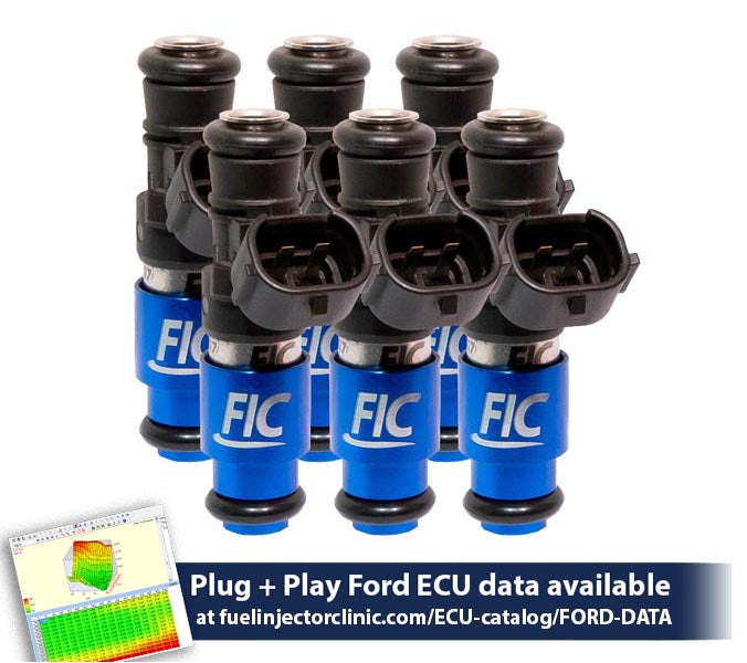 2150cc (200 lbs/hr at 43.5 PSI fuel pressure) FIC Fuel  Injector Clinic Injector Set for Ford Falcon XR6T (FG) - SSTubes