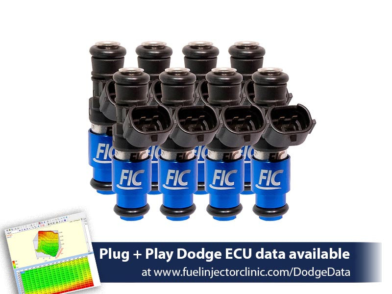 2150cc (240 lbs/hr at OE 58 PSI fuel pressure) FIC Fuel Injector Clinic Injector Set for Dodge Hemi SRT-8, 5.7 (High-Z) - SSTubes