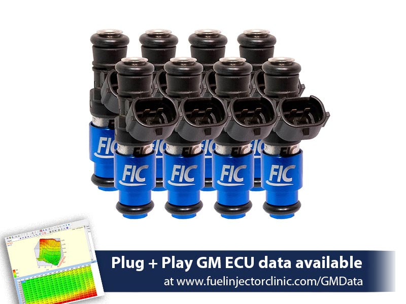 2150cc (240 lbs/hr at OE 58 PSI fuel pressure) FIC Fuel  Injector Clinic Injector Set for 4.8/5.3/6.0 Truck Motors ('99-'06) (High-Z) - SSTubes