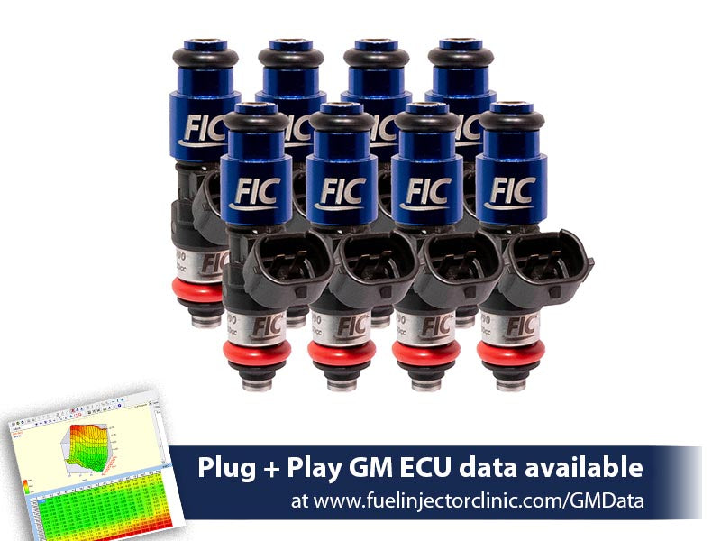 2150cc (240 lbs/hr at OE 58 PSI fuel pressure) FIC Fuel  Injector Clinic Injector Set for LS2 engines (High-Z) - SSTubes
