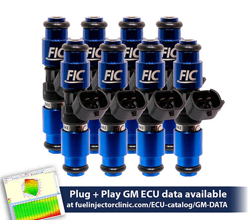 2150cc (240 lbs/hr at OE 58 PSI fuel pressure) FIC Fuel  Injector Clinic Injector Set for LS1 engines (High-Z) - SSTubes