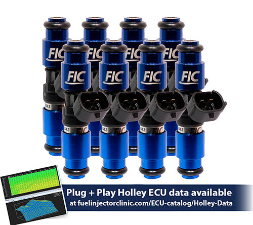 2150cc (110 lbs/hr at OE 58 PSI fuel pressure) FIC Fuel Injector Clinic Injector Set for Holley GM and FORD (High-Z) - SSTubes