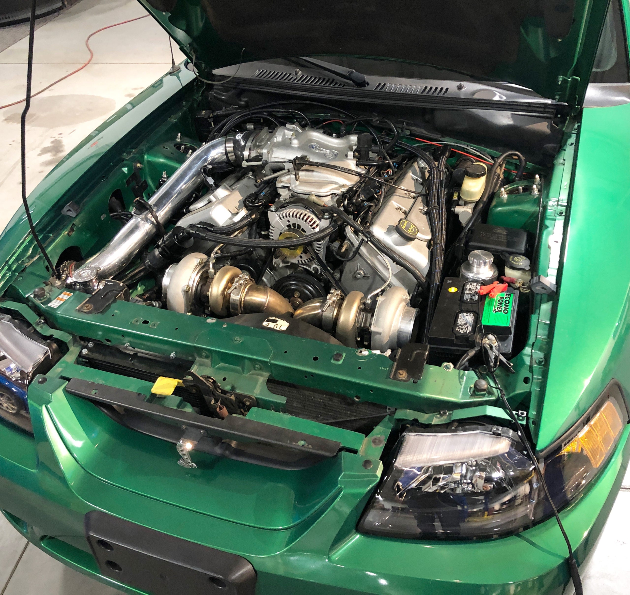 (1996-04) Mustang Cobra 2v & 4v 4.6 GEN. 2 Top Mount Twin Turbo System - SSTubes