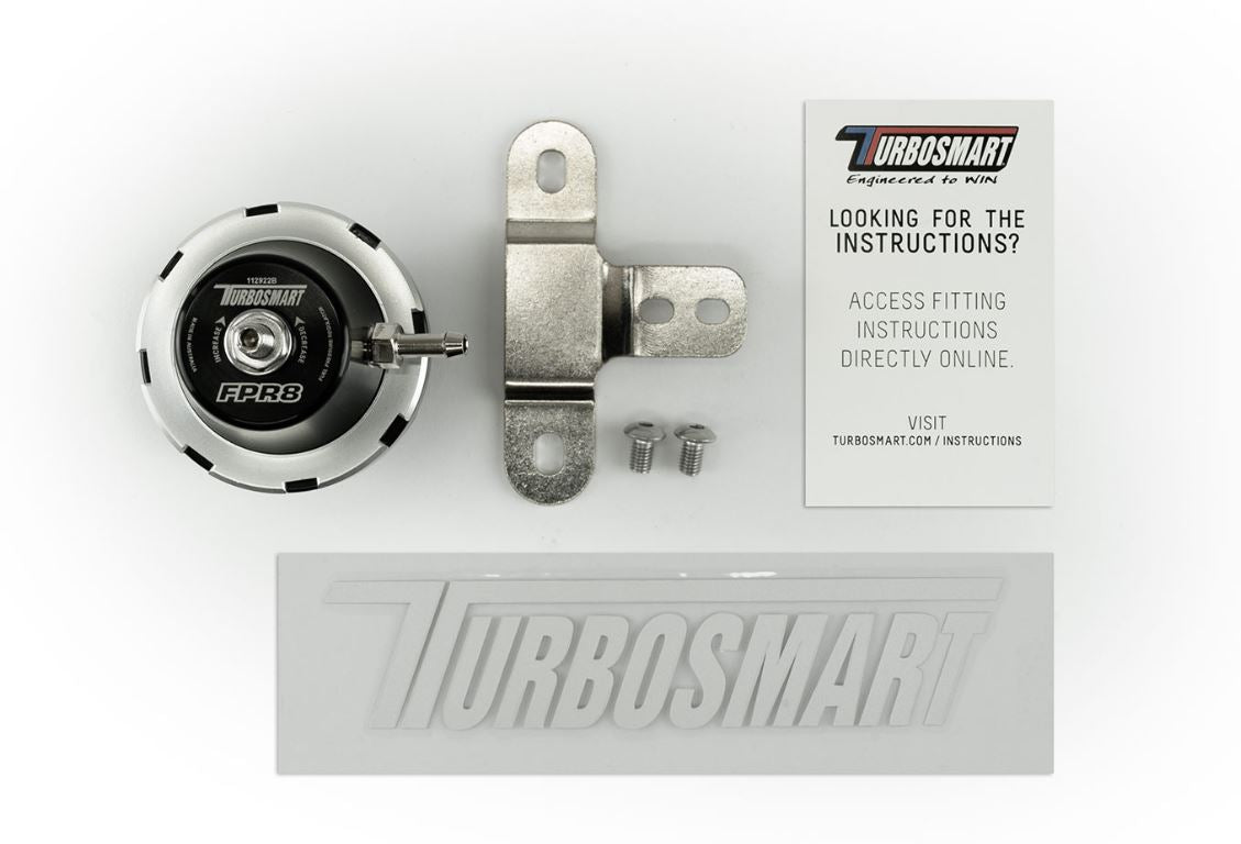 Turbo Smart FPR8 Fuel Pressure Regulator Suit -8AN (Black) - SSTubes