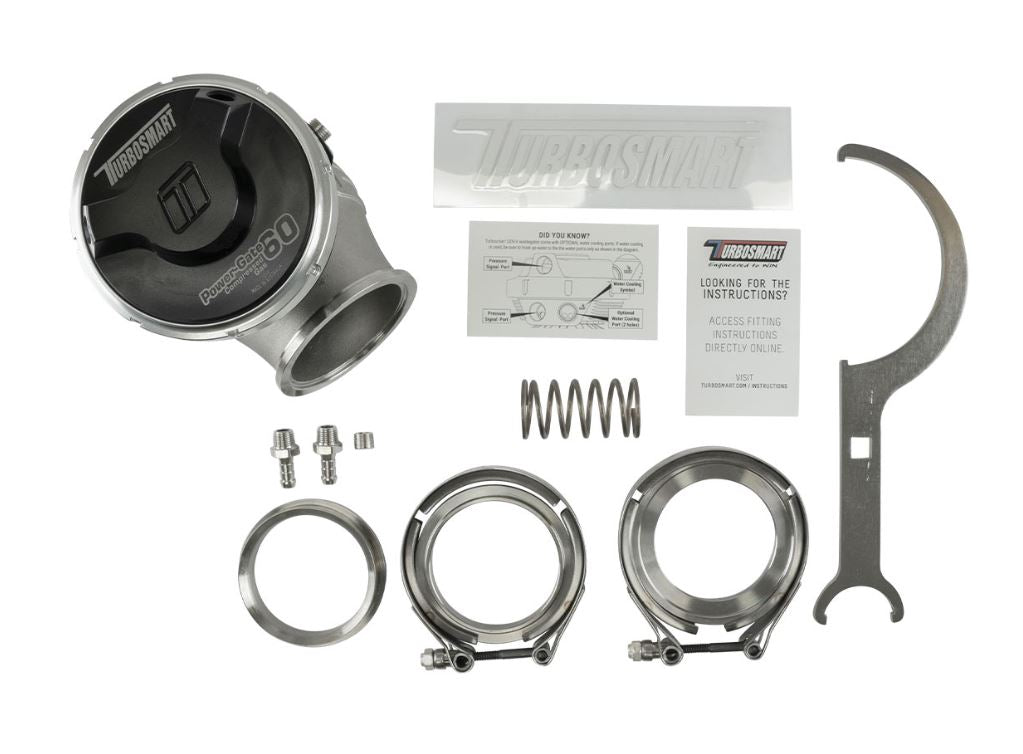 Turbosmart GenV PowerGate60CG ‘Compressed Gas’ 5psi External Wastegate (Black) - SSTubes