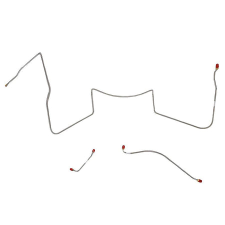 AKT6402SS- 64-65 Pontiac Lemans, GTO w/ Power Drums; Front Brake Line Kit; Stainless - SSTubes