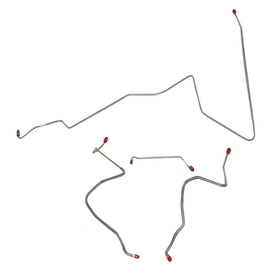 AKT6712SS- 67 Oldsmobile Cutlass w/ Power Drum; Front Brake Line Kit; Stainless - SSTubes