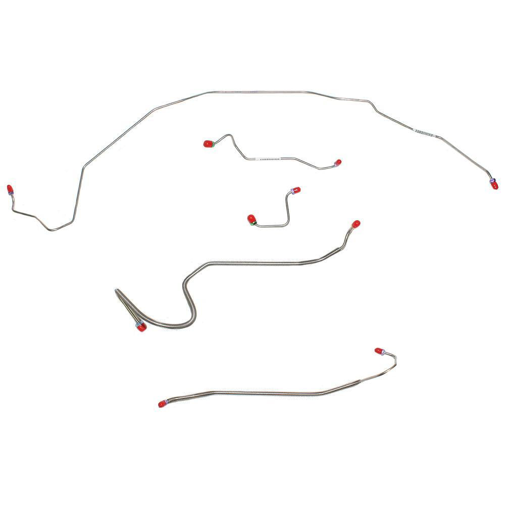 AKT7004OM - 70 Skylark, GS, Cutlass, 442, Lemans, GTO; Front Brake Line Kit; Steel - SSTubes