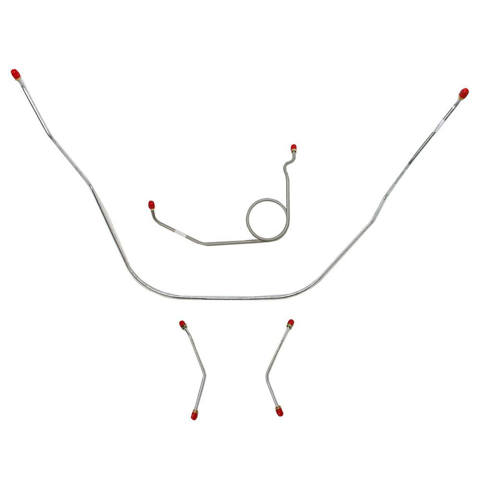 BKT5901OM- 59-61 Bel Air, Impala Standard Brakes Front Brake Line Kit; Steel - SSTubes
