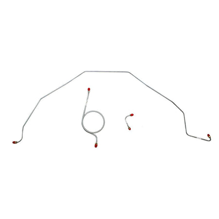 BKT6501SS- 65 Bel Air, Impala Standard Brakes Front Brake Line Kit; Stainless - SSTubes