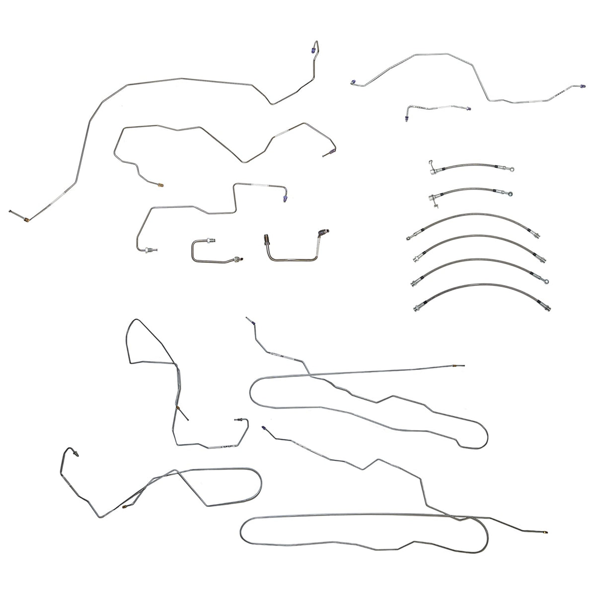 BLH141OM2011-15 Ford F-350, w/ Crew Cab and Long Bed, Traction Control; Complete Brake Line and Hose Kit; SteelSSTubes