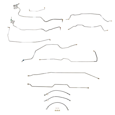 1973-79 Chevy C-10 w/ Single Cab and Short Bed; Complete Brake Line and Hose Kit; SteelSSTubes
