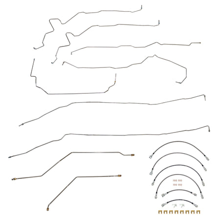 2011 GMC Sierra 2500HD 6.0L, 4WD, Reg w/ Long; Complete Brake Line & Hose Kit; StainlessSSTubes