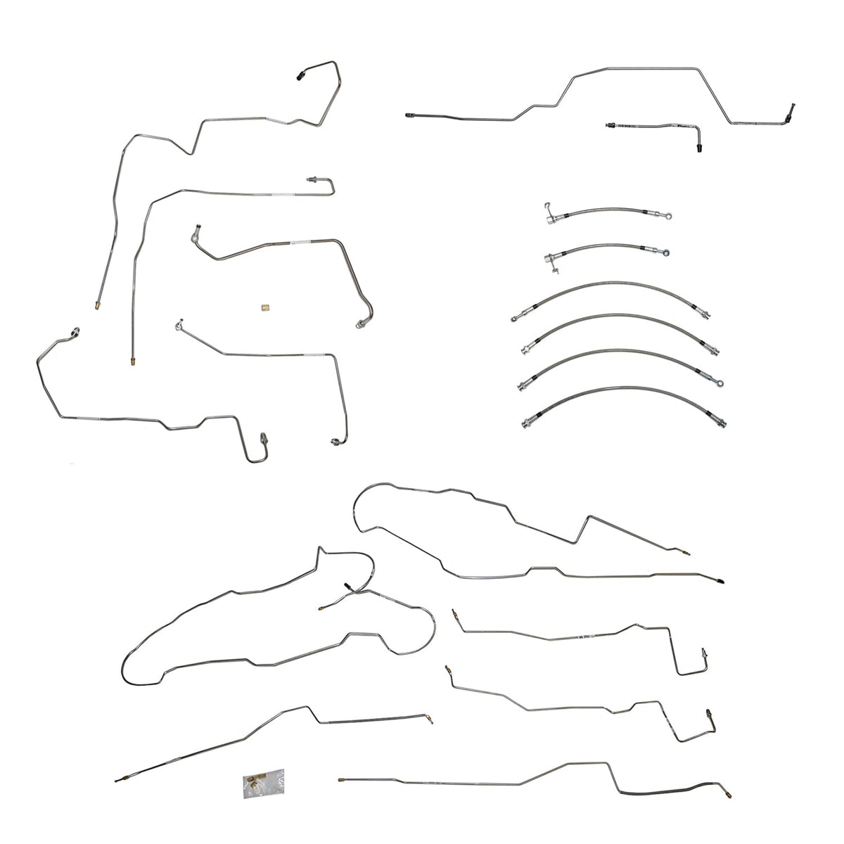 BLH99OM2012-13 Ford F-150, w/ Super Cab and Standard Bed, EcoBoost; Complete Brake Line and Hose Kit; SteelSSTubes